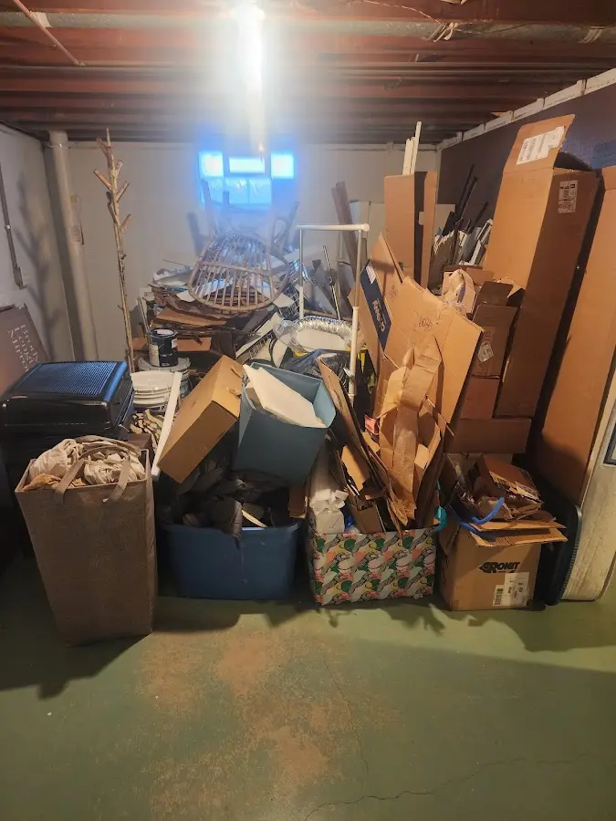 Roll-off dumpster container at job site for Concrete Dumpster Rental in Union City